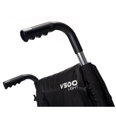 Poignées de pousser du fauteuil roulant manuel pliable dossier fixe V500 Light Vermeiren