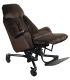 Fauteuil à pousser électrique Starlev'II velours marron Innov SA