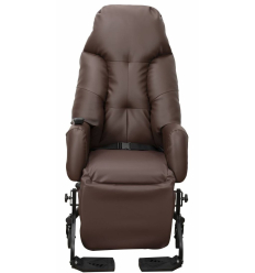 Fauteuil à pousser électrique d'intérieur Mistral E PVC cacao Innov SA