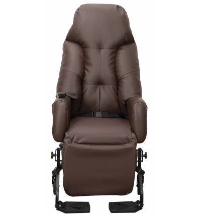 Fauteuil à pousser électrique d'intérieur Mistral E PVC cacao Innov SA