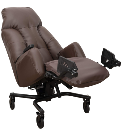 Fauteuil à pousser électrique d'intérieur Mistral E PVC cacao
