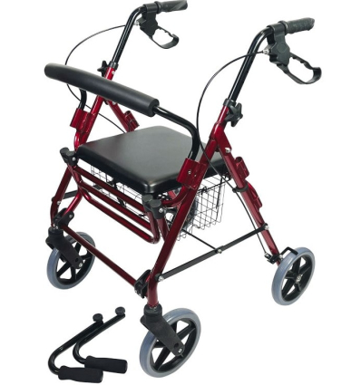 Déambulateur chaise roulante de transfert 2 en 1 Victor avec accoudoirs confort