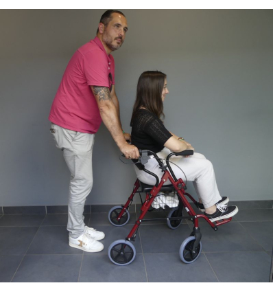 Déambulateur chaise roulante de transfert 2 en 1 Victor