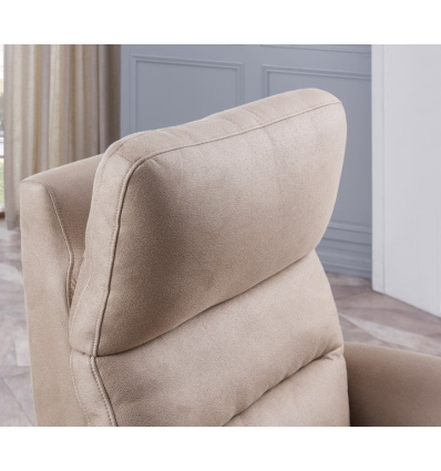 Relève tête du fauteuil releveur 4 moteurs électrique Lazare beige