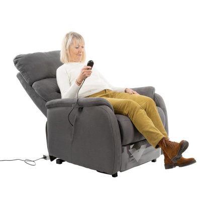 Fauteuil releveur 4 moteurs électrique Lazare gris
