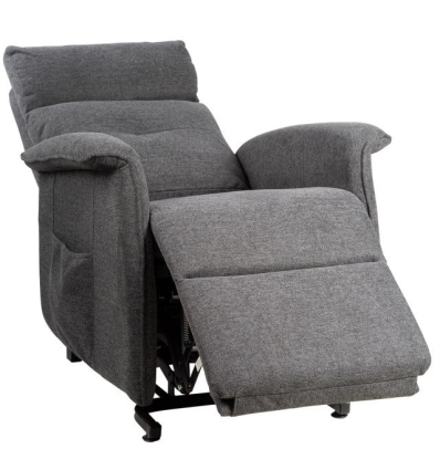Fauteuil releveur électrique 2 moteurs Camélia tissu gris foncé