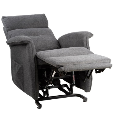 Fauteuil releveur électrique 2 moteurs Camélia tissu gris foncé