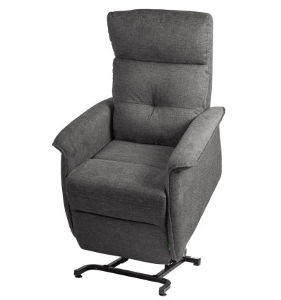 Fauteuil releveur électrique 2 moteurs Camélia tissu gris foncé