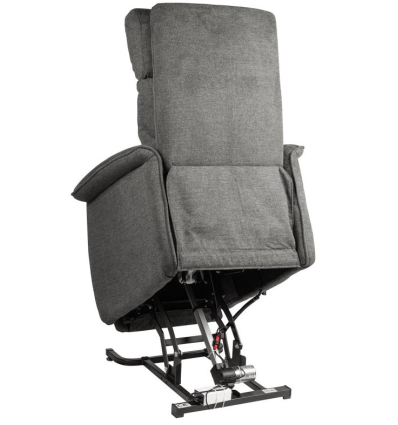Fauteuil releveur électrique 2 moteurs Camélia tissu gris foncé