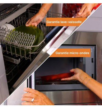 Pack de 20 assiettes ergonomiques adultes Ergo garantie lave vaisselle et micro ondes