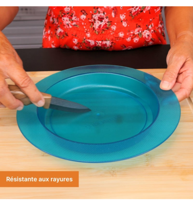 Pack de 20 assiettes ergonomiques adultes Ergo résistante