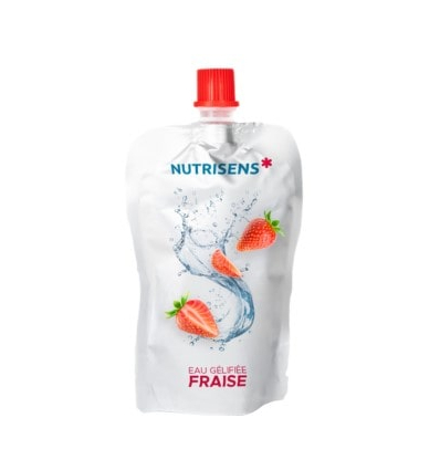 Eau gélifiée en gourde Hydrafast x36 fraise Nutrisens