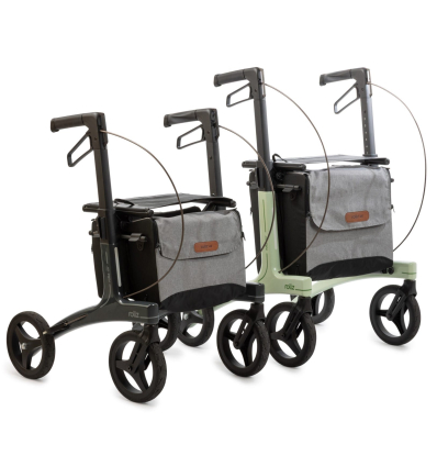 Déambulateur 4 roues ultra-léger en carbone Rollz Air small et regular