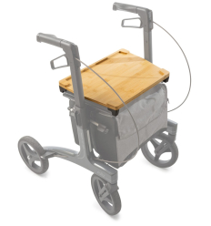 Plateau en bambou pour déambulateur 4 roues Rollz Air