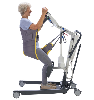 Sangle de transfert sous-axillaire avec sous-cuisses pour verticalisateur Invacare
