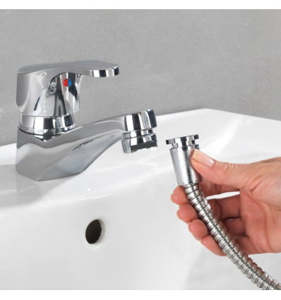 Douchette de lavabo adaptable à fermeture rapide