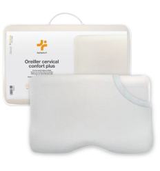 Oreiller cervical ergonomique à mémoire de forme Confort Plus