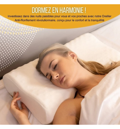 Oreiller à mémoire de forme anti-ronflement Inphysio