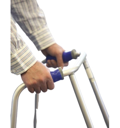 Revêtement antidérapant adhésif Dycem sur cadre de marche