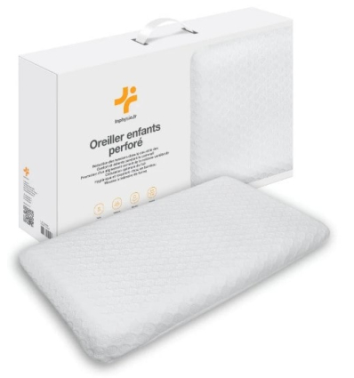 Oreiller enfant à mémoire de forme perforé bambou Inphysio