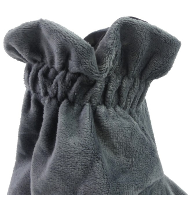 Chaussons chauffants micro-ondes graines de lin gris