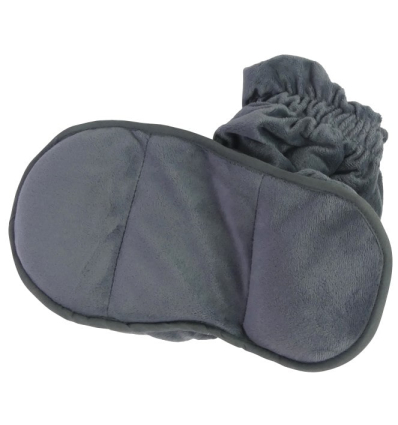 Dessous des chaussons chauffants micro-ondes graines de lin