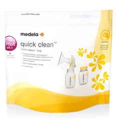 Boîte de 5 sachets de désinfection micro-ondes Quick Clean Medela