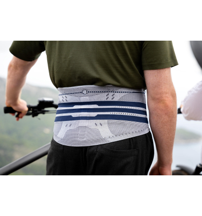 Ceinture lombaire homme LumboTrain Bauerfeind Titane bleu