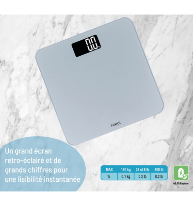 Balance électronique Haepi avec grand écran LED avec grands chiffres