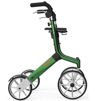 Déambulateur 4 roues pliable Let's Go Out vert