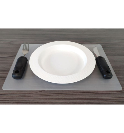 Set de table rectangulaire antidérapant Ergo transparent