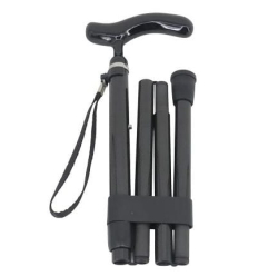 Canne de marche pliante carbone noir