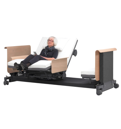 Lit médicalisé électrique 1 personne rotatif et releveur Rotobed Free