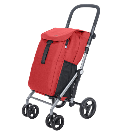 Chariot de courses 4 roues à pousser Lett 435 Classic Carlett rouge