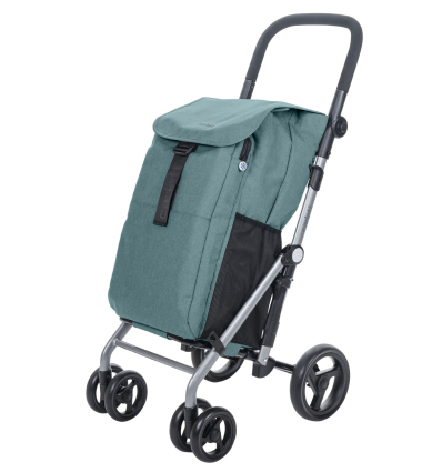 Chariot de courses 4 roues à pousser Lett 435 Classic Carlett vert