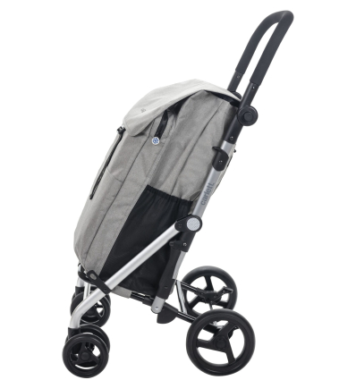 Chariot de courses 4 roues à pousser Lett 475 Classic Carlett gris