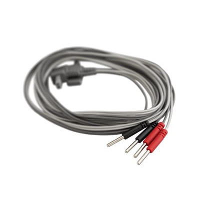 Jeu de 2 câbles bipolaires pour éléctrostimulateur Cefar Peristim Pro et Rehab x2