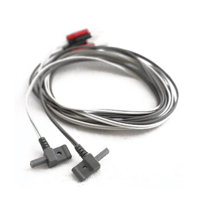 Jeu de 2 câbles bipolaires pour éléctrostimulateur Cefar Peristim Pro et Rehab x2