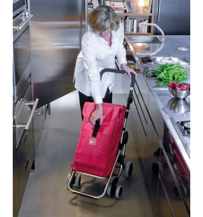 Chariot de courses 4 roues à pousser pliable Go Up