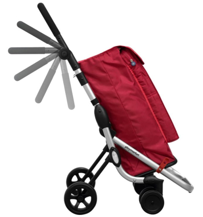 Chariot de courses 4 roues à pousser pliable Go Up avec poignée réglable