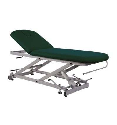 Table d'examen hydraulique 2 plans réglable en hauteur vert