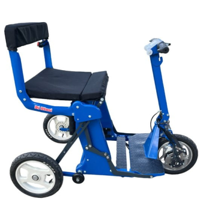 Scooter 3 roues électrique pliable senior DI BLASI R30 bleu