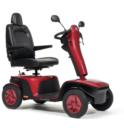 Scooter 4 roues électrique handicapé PMR Kuarz Vermeiren rouge