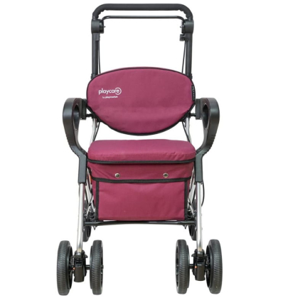 Déambulateur chariot de courses 4 roues à pousser avec siège Care Plus Playcare bordeaux