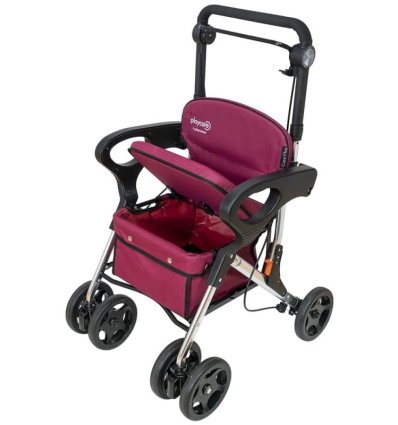 Déambulateur chariot de courses 4 roues à pousser avec siège Care Plus Playcare