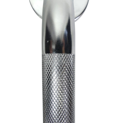 Barre d'appui douche PMR en acier chromé antidérapante