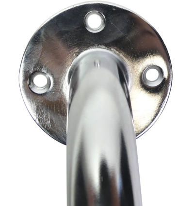 Barre d'appui douche PMR en acier chromé