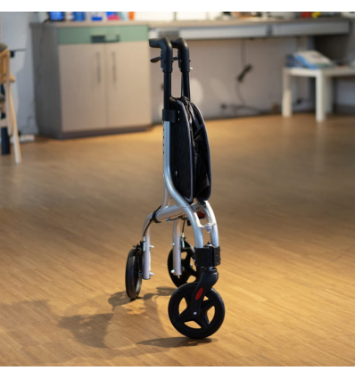 Déambulateur 3 roues ultra léger et pliable avec panier en aluminium