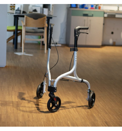 Déambulateur 3 roues ultra léger et pliable avec panier en aluminium