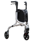 Déambulateur 3 roues ultra léger et pliable avec panier en aluminium